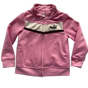 Puma SportLifeStyle Active Jacket w Front Zipper for Baby Girl, Pink, size 18M